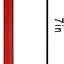 Antena flexible cobre 7" comp Mitsubishi Lancer 02-17
