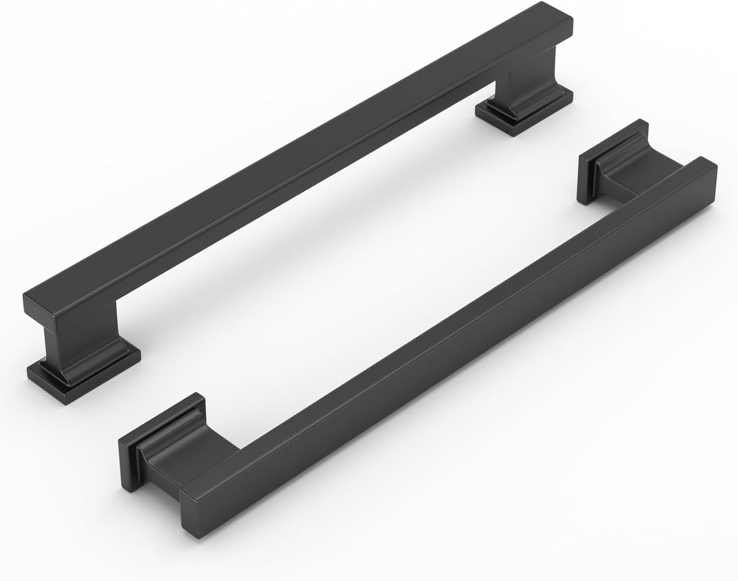 10 Manijas Cocina 6.25pulg Negro Mate Resistentes