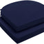 2 Cojines Impermeables para Silla Exterior 17x16x2" Azul