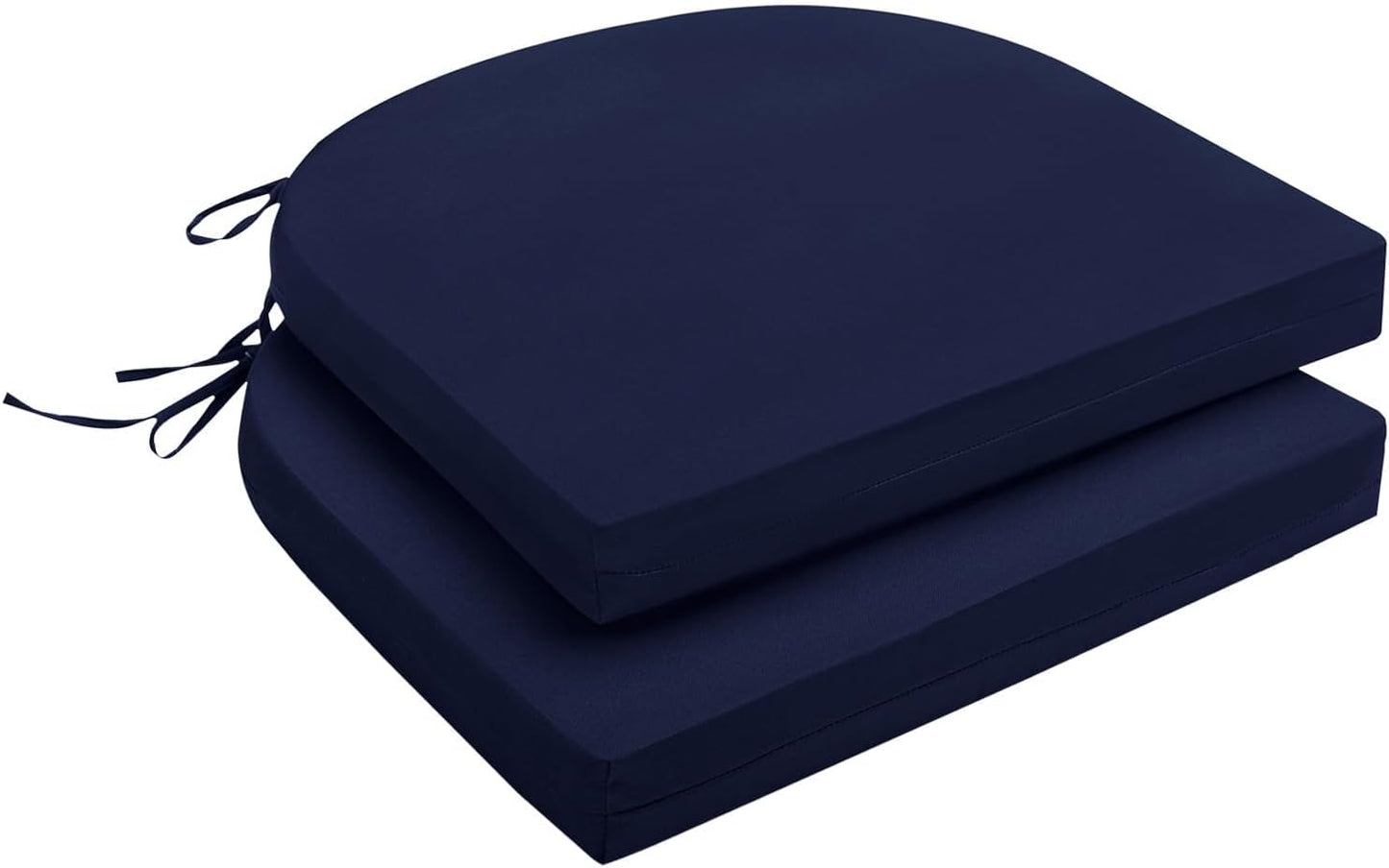 2 Cojines Impermeables para Silla Exterior 17x16x2" Azul