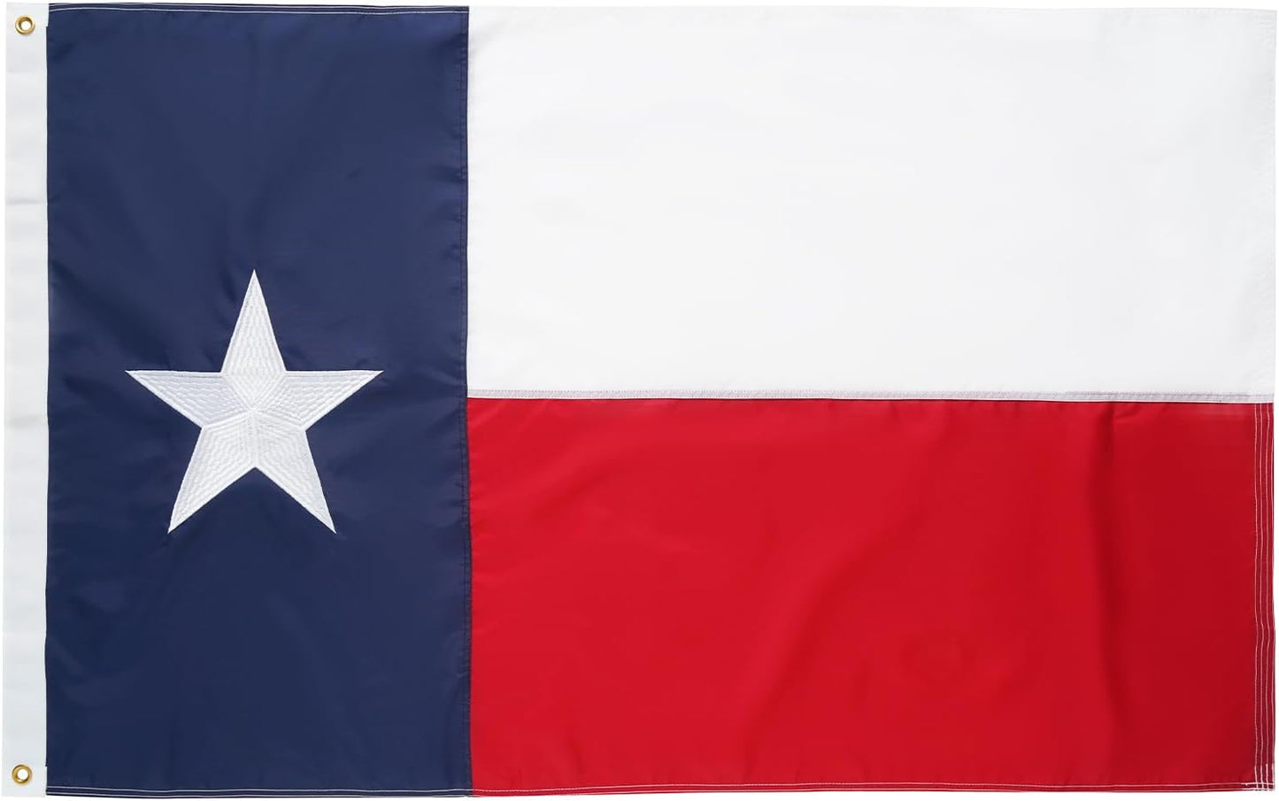 Bandera Texas nailon 420D estrellas bordadas 3x5ft duradera