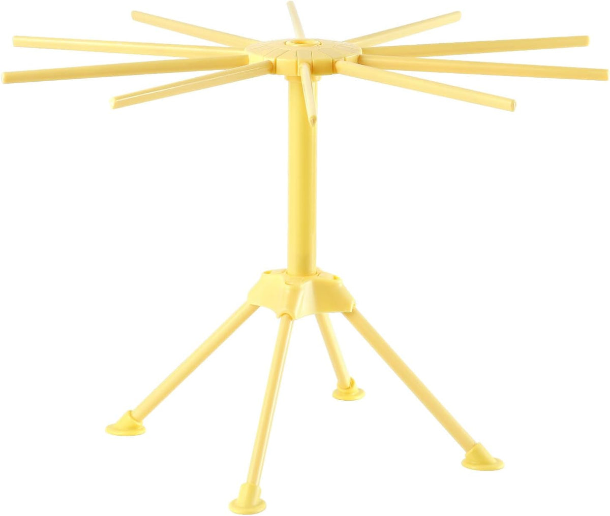 Escurridor plegable pasta plástico 10 brazos amarillo