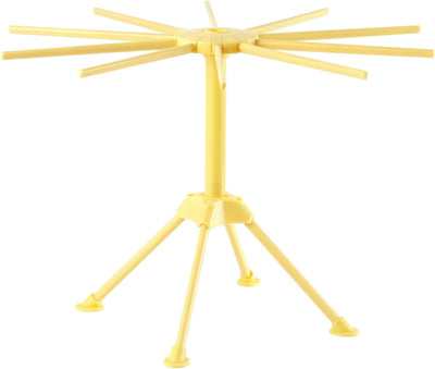 Escurridor plegable pasta plástico 10 brazos amarillo