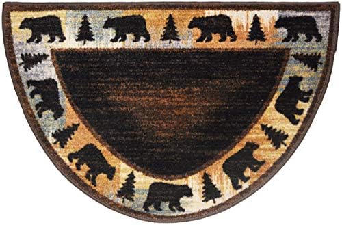 Alfombra decorativa oso errante 19x31" color marrón