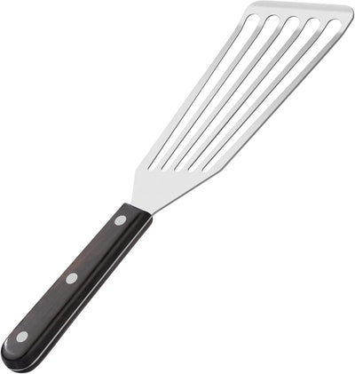 Espátula acero inox cabeza inclinada para voltear alimentos
