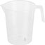 Vaso medidor plástico transparente 2qt con asa para cocinar