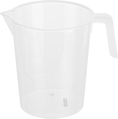 Vaso medidor plástico transparente 2qt con asa para cocinar