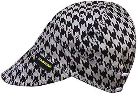 Tapa soldadura negro/gris houndstooth