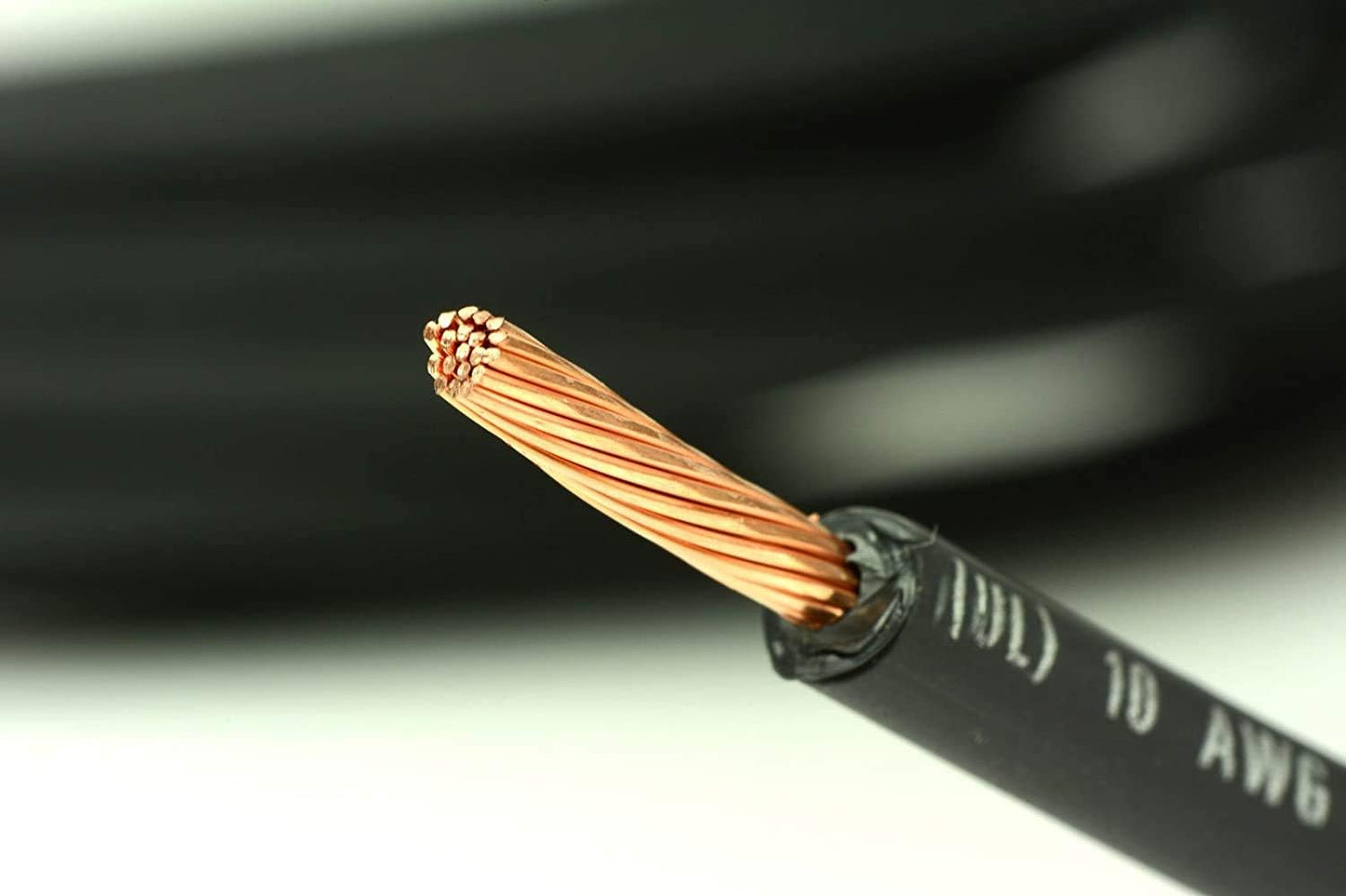 Cable solar 10 AWG 25ft color negro