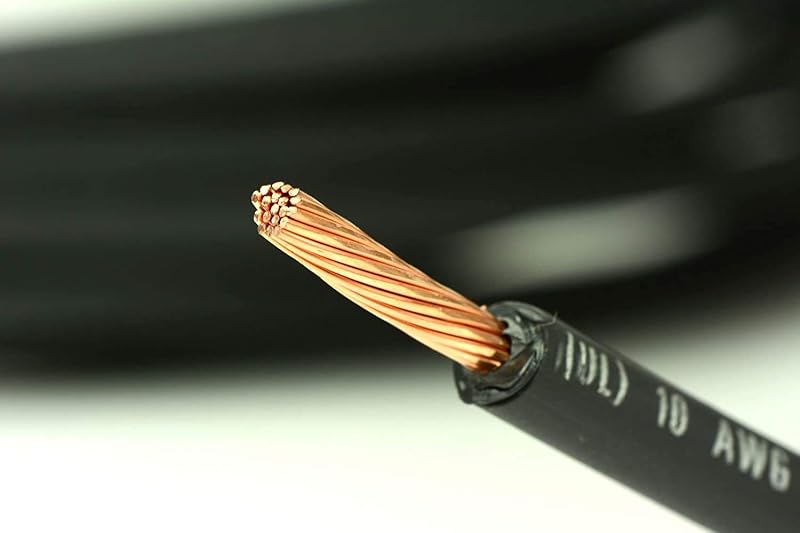 Cable solar 10 AWG 250 ft color negro