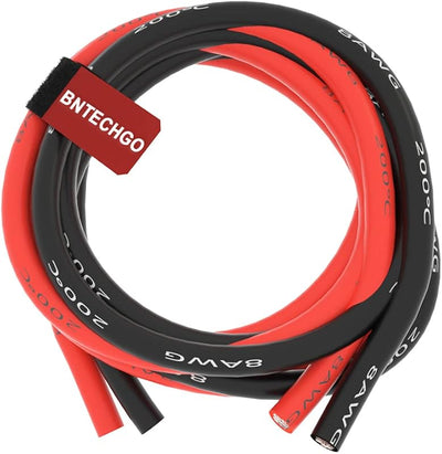 Kit cables silicona 8 awg 3m flexible trenzado cobre estañado