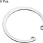 20 Anillos Retención 1.969pulg Acero Inox 304 Tono Plata