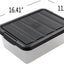 Caja almacenamiento transparente 14L set 2 con tapa negra