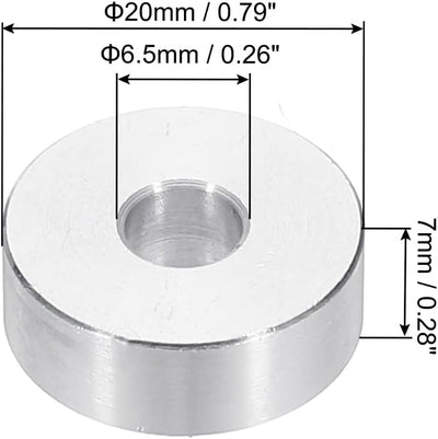Espaciadores M6 aluminio redondos 1/4x3/4