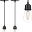 2 Luces Colgantes Vintage E27 Industrial para Cocina Bar