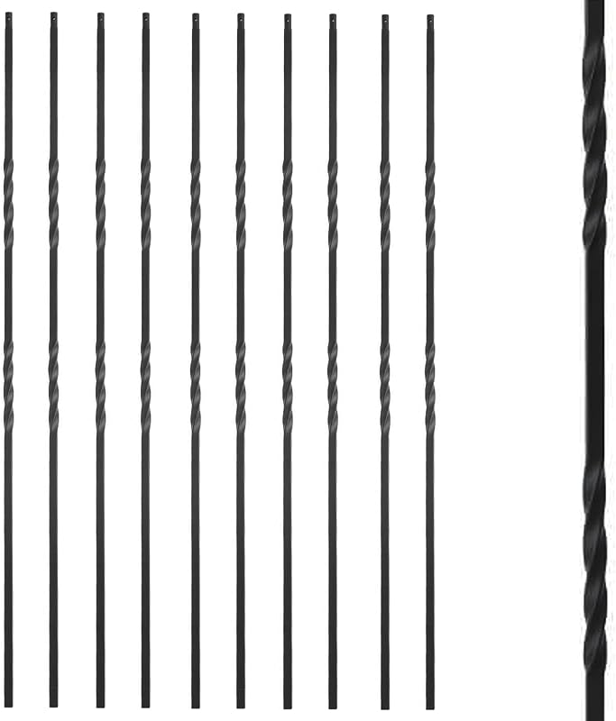 Set 10 balaustres hierro forjado escalera espiral