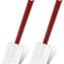 2 Espátulas Silicona 10pulg Antiadherente Cocina