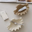 Cuenco cerámica decorativo para anillos y baratijas crema