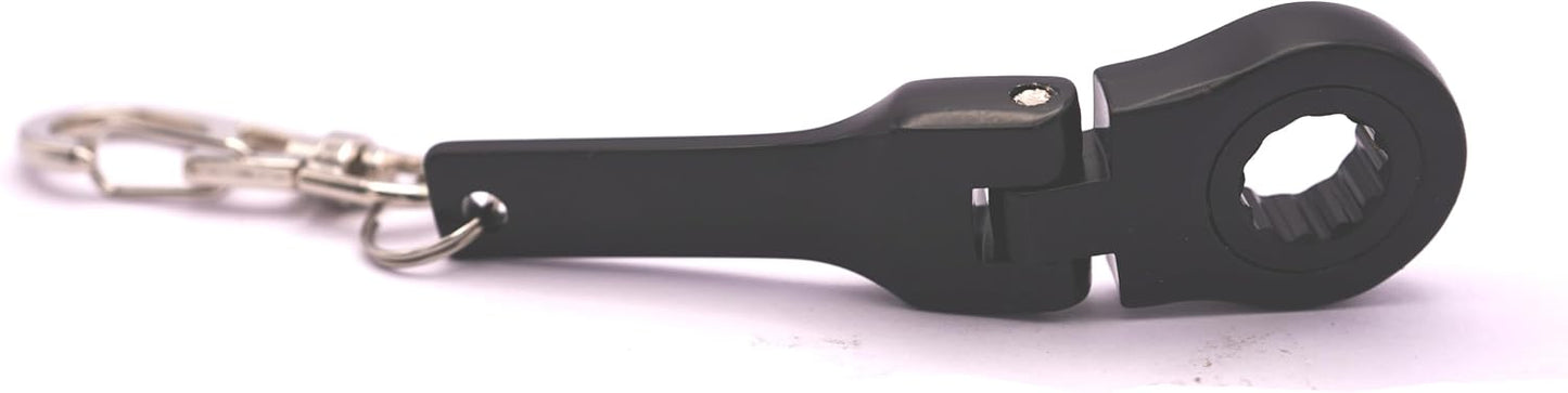 Llavero anillo llave carraca 10mm con cinta métrica