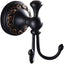 Ganchos toalla bronce baño colgador doble