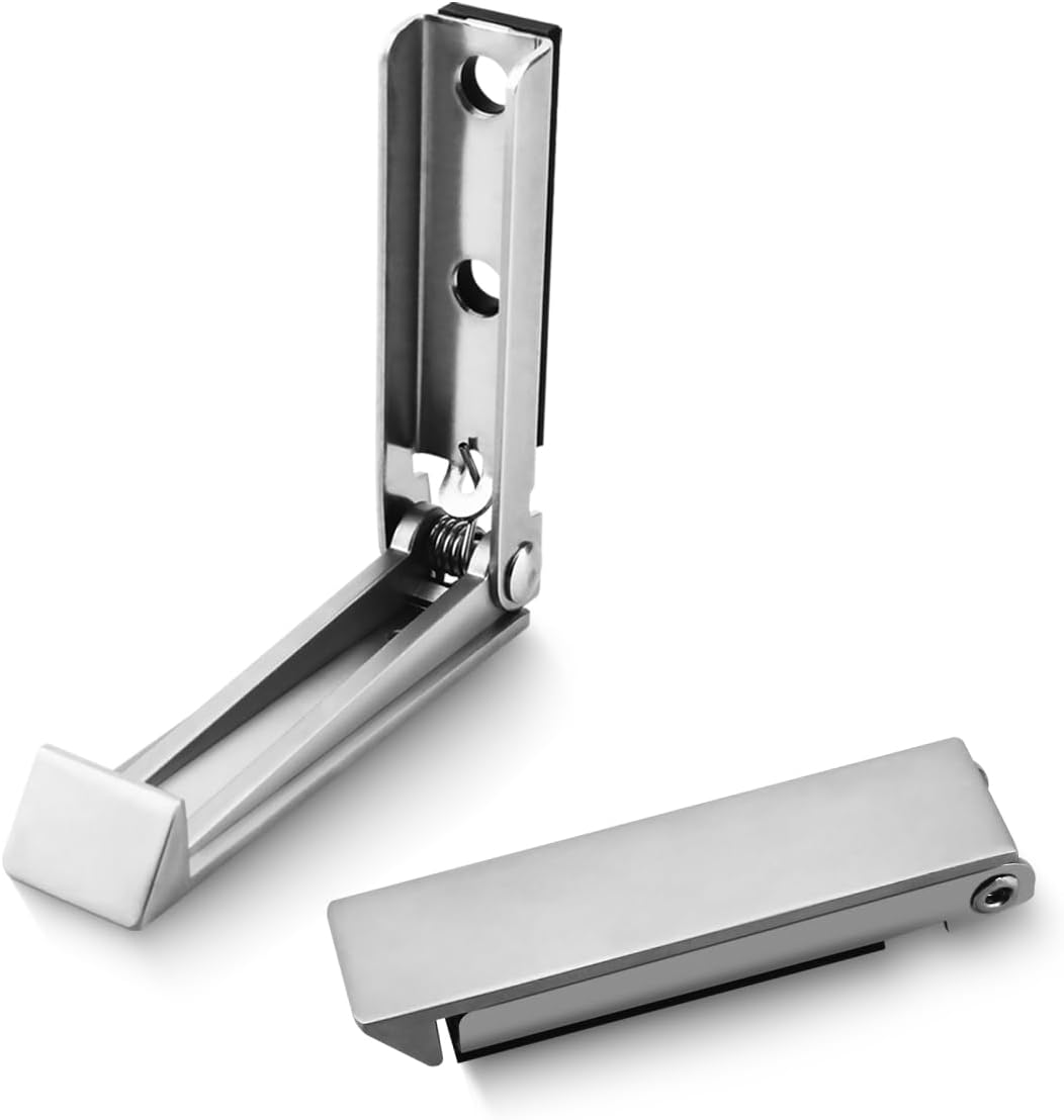 2 Clips Acero Inox Puerta Equipaje Caravana Remolque