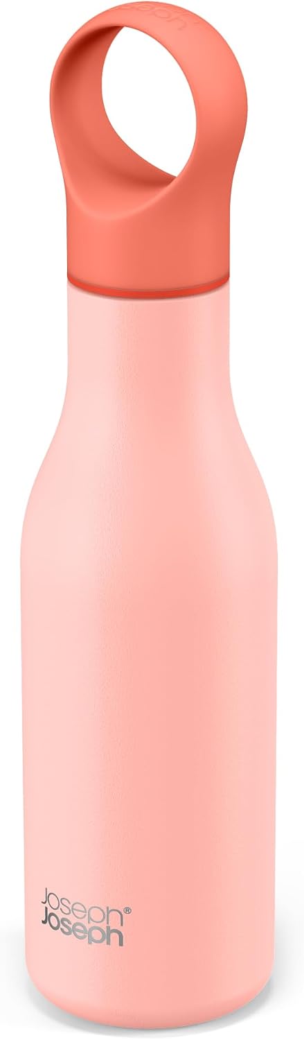Botella agua aislada vacío 17oz color coral