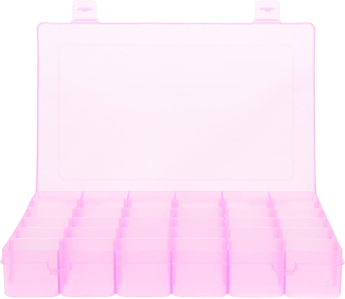 Caja organizadora joyas 36 divisores ajustables transparente