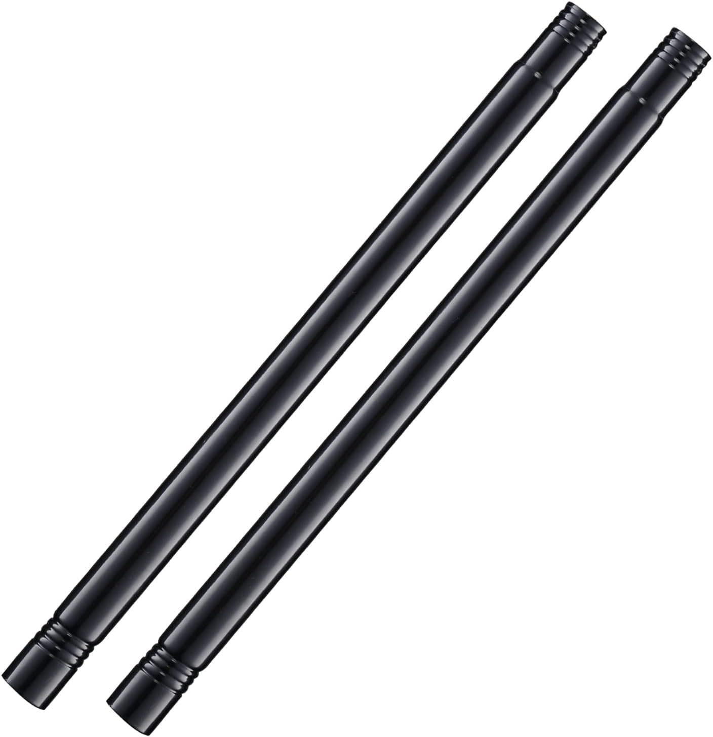 Kit poste extensión acero inox 1" 2pzas negro