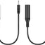 Pack 2 cables audio 1/8pulg TS macho a 1/4pulg mono hembra