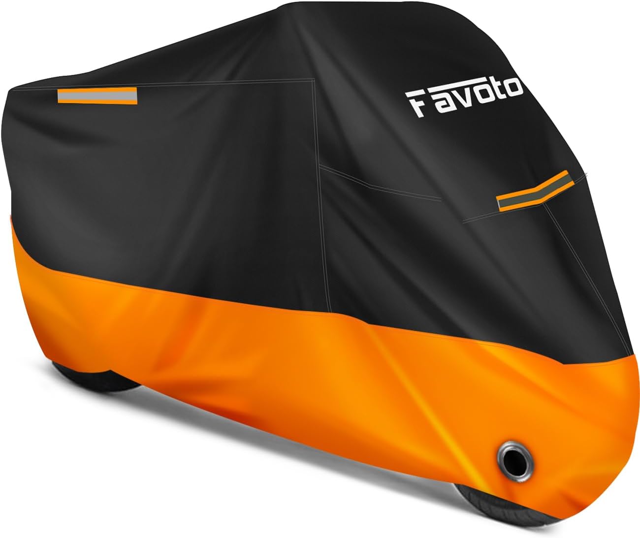 Funda impermeable moto tela Oxford 104pulg 3 bandas reflectantes