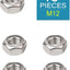 Tuercas hex acero inox 304 paquete 10