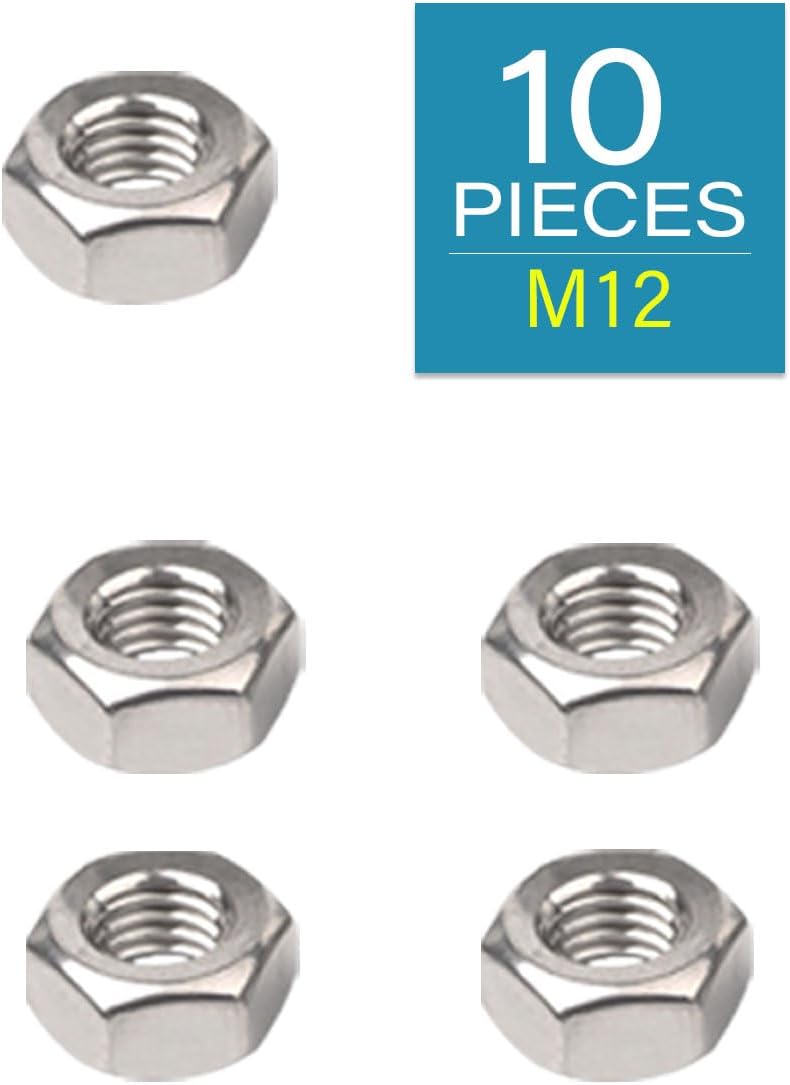Tuercas hex acero inox 304 paquete 10