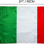 Bandera Italia 2x3ft Oxford 210D grommets latón