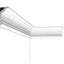 Moldeo corona poliestireno alto impacto 3.5x78pulg paq 6