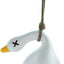 Colgante espejo pato oscilante coche decoración 9.8pulg blanco