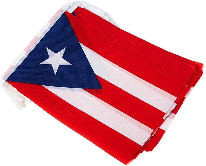 Bandera Puerto Rico mini para fiestas escuela eventos