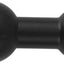 Brazo montaje bola 0.669pulg aluminio negro conector