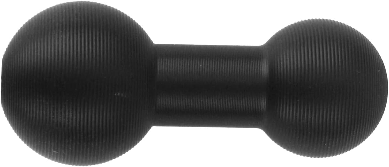 Brazo montaje bola 0.669pulg aluminio negro conector