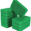 Esponja silicona 10 pzas reutiliz. cocina antiarañazos verde