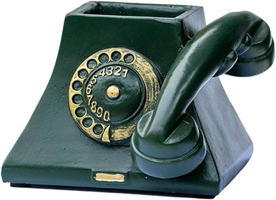 Maceta resina retro para suculentas oficina casa color verde