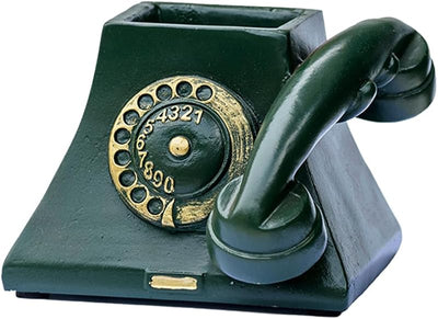 Maceta resina retro para suculentas oficina casa color verde