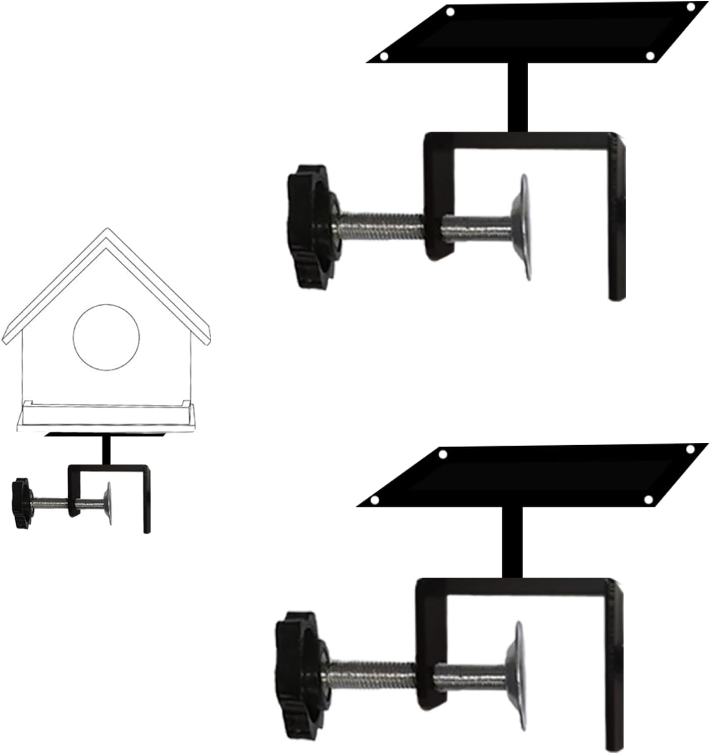 2 Postes Pajarera Kit Montaje Resistente