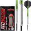 Set dardos tungsteno 0.35-0.67oz con vuelos rojo medio