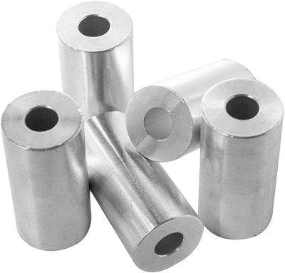 Espaciador aluminio 1x3/8 ID redondo para pernos 3/8 o M10