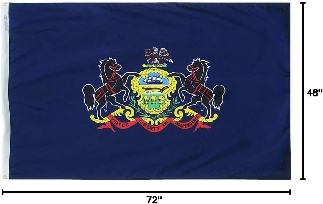 Bandera Pensilvania 4x6ft fabricada EE.UU.