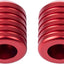 Barras deslizantes choque Harley rojo CNC
