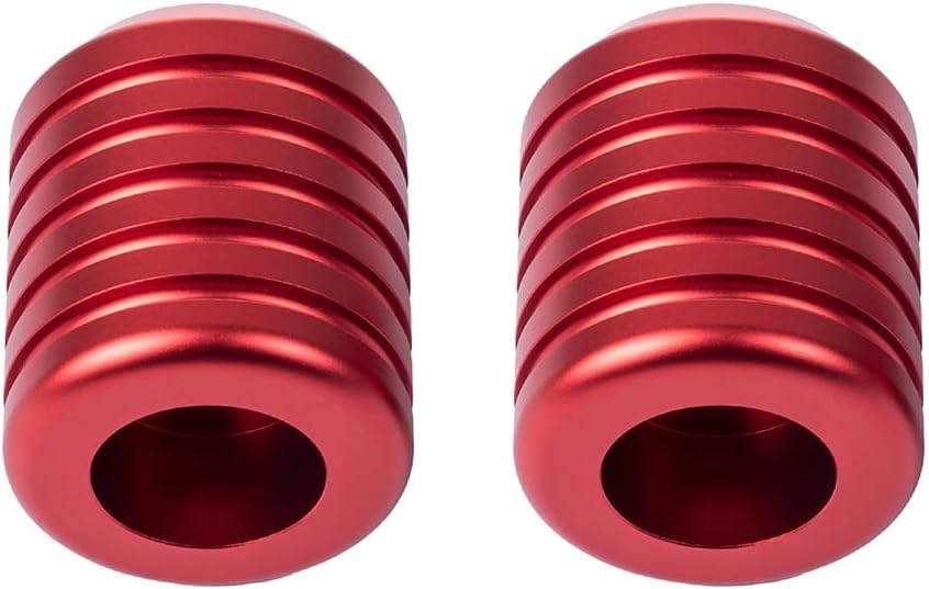 Barras deslizantes choque Harley rojo CNC