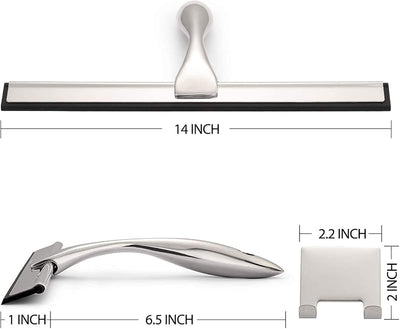 Escobilla ducha multiusos acero inox 14pulg