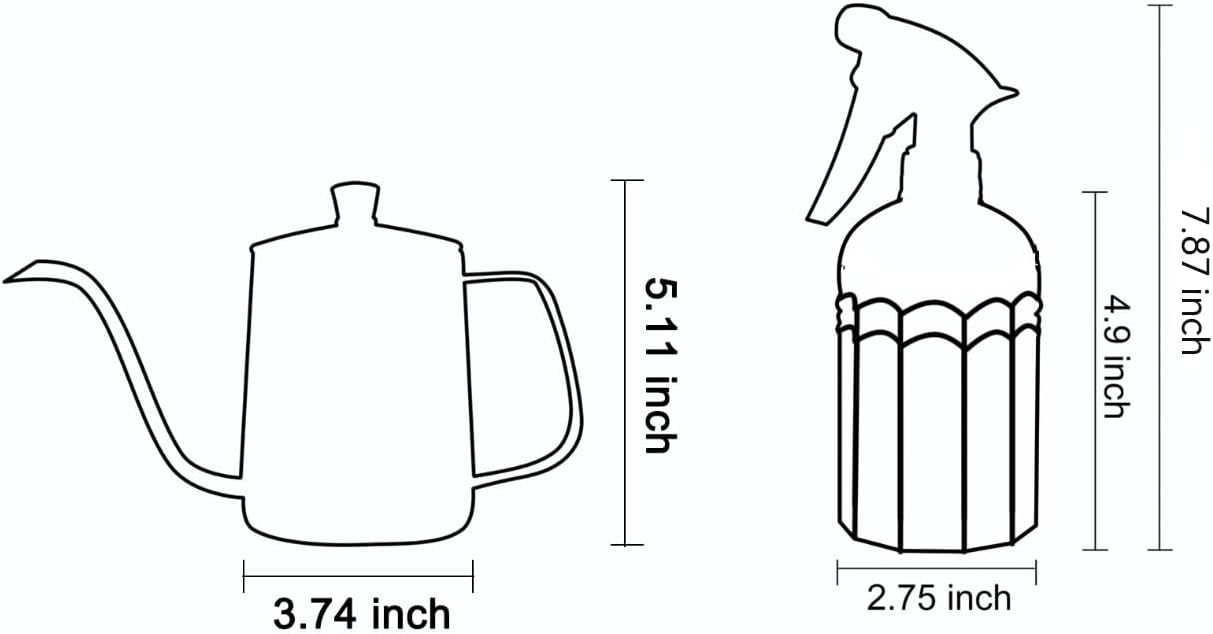 Regadera interior acero inox 21oz con botella spray vidrio