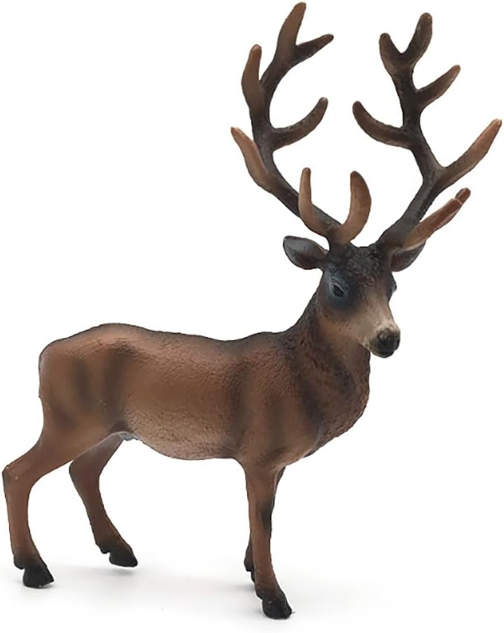 Figura alce 4 pzas decoración tarta animal bosque